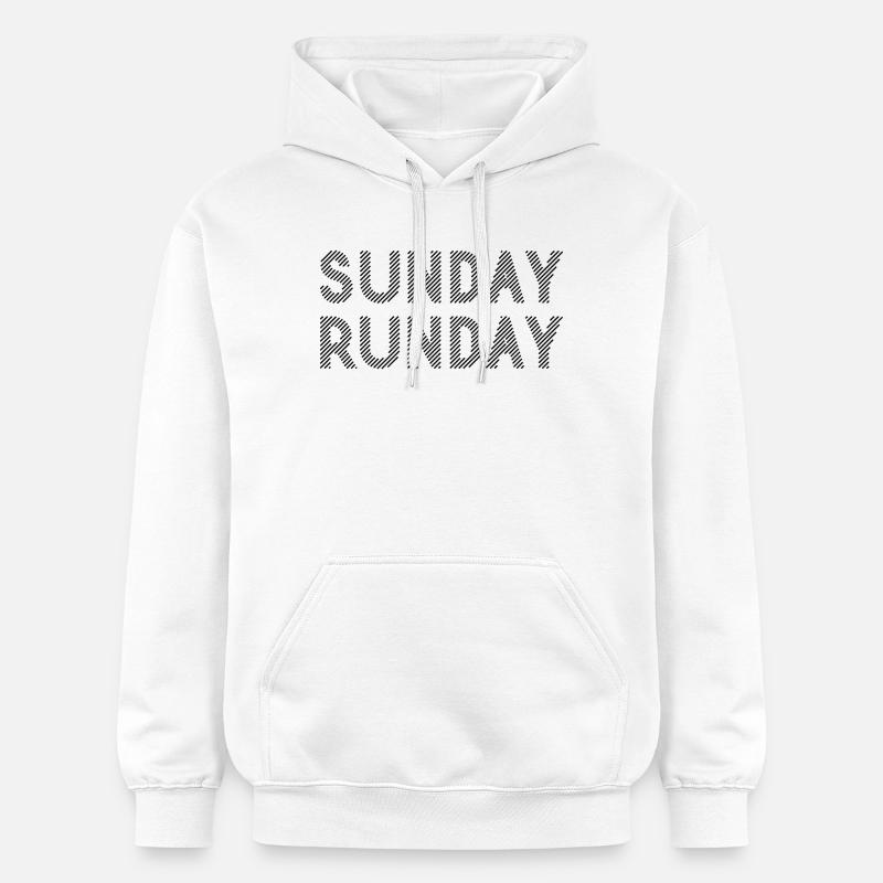 Course du dimanche - Sweat à capuche Softstyle® Gildan Unisexe - blanc