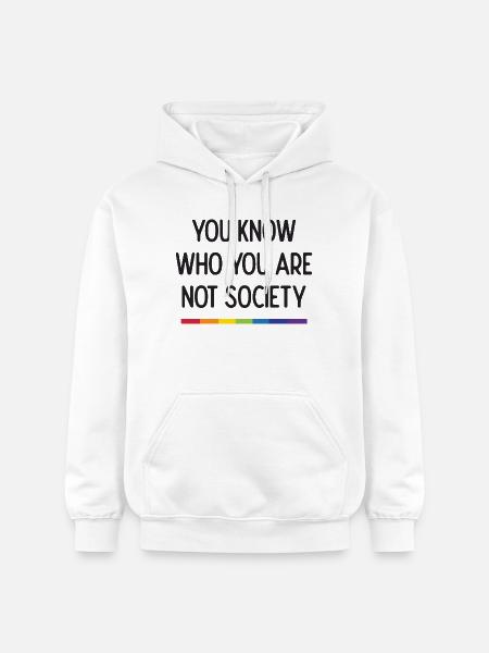 Live With Pride - Gildan Unisex Softstyle® Midweight Hoodie - white
