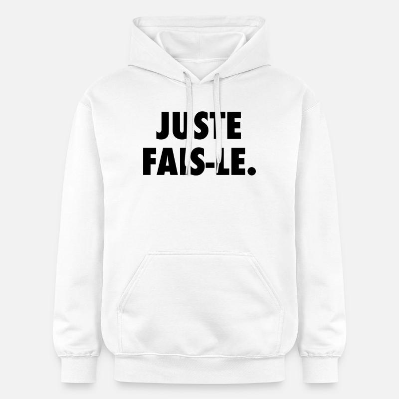 Juste fais le - Sweat à capuche Softstyle® Gildan Unisexe - blanc