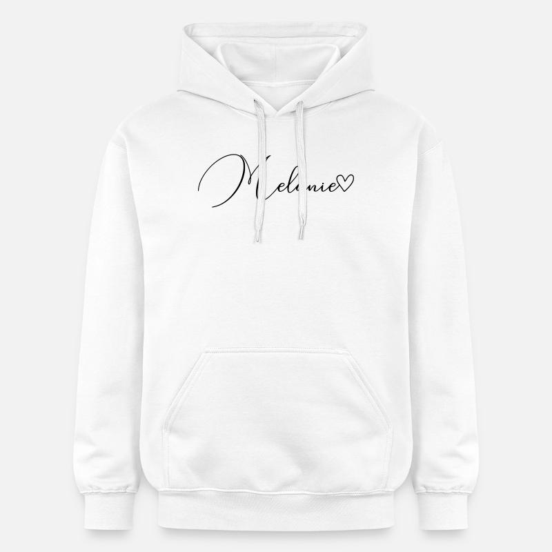 Melanie Name Vorname Mädchen - Gildan Unisex Softstyle® Midweight Hoodie - Weiß