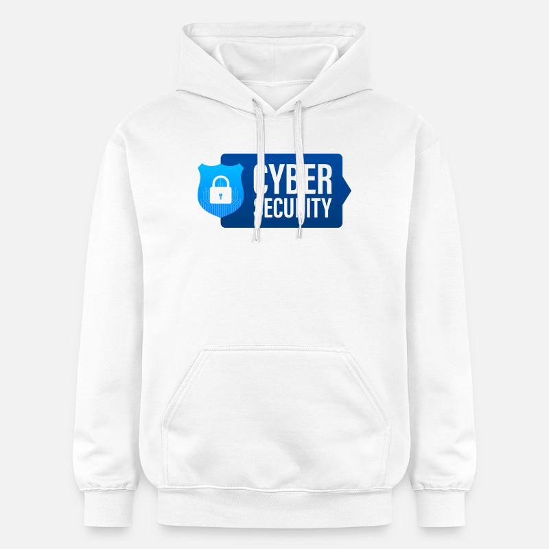 cyber security, ordinateur - Sweat à capuche Softstyle® Gildan Unisexe - blanc