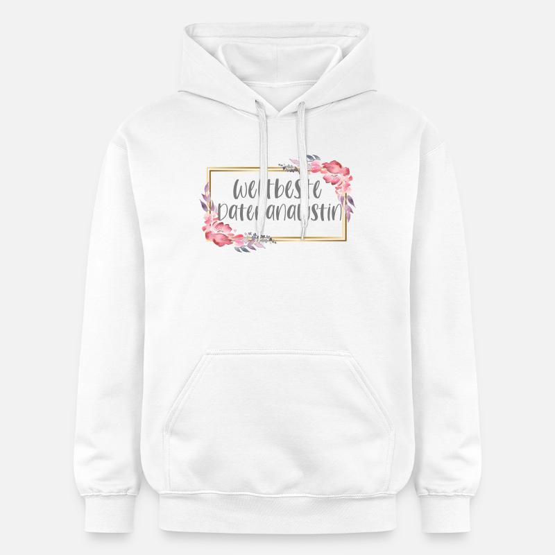 Datenanalystin Datenanalyse Geschenk - Gildan Unisex Softstyle® Midweight Hoodie - Weiß