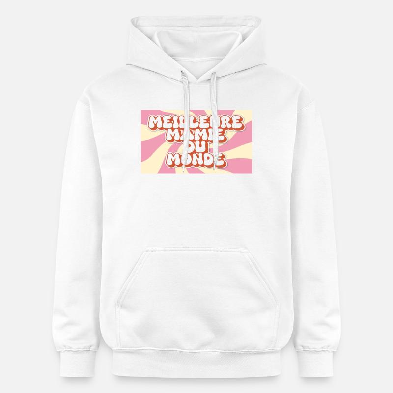 Meilleure Mamie du monde - Sweat à capuche Softstyle® Gildan Unisexe - blanc