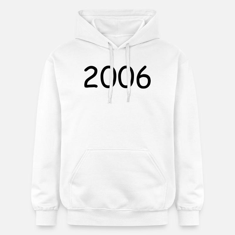 2006 18e anniversaire année noir - Sweat à capuche Softstyle® Gildan Unisexe - blanc