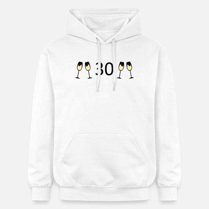 30e anniversaire 30e anniversaire - Sweat à capuche Softstyle® Gildan Unisexe - blanc