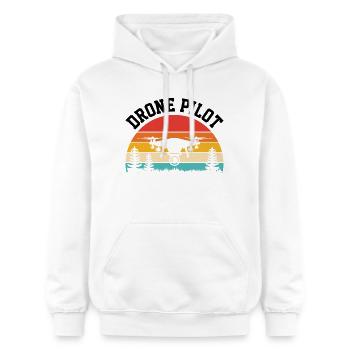 Drone Pilot - Gildan Unisex Softstyle® Midweight Hoodie - white - Front - Liana (172cm) & Jaron (178cm)