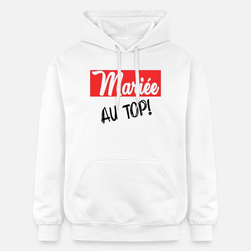 FUTURE MARIEE. EVJF. MARIEE. TEAM - Sweat à capuche Softstyle® Gildan Unisexe - blanc