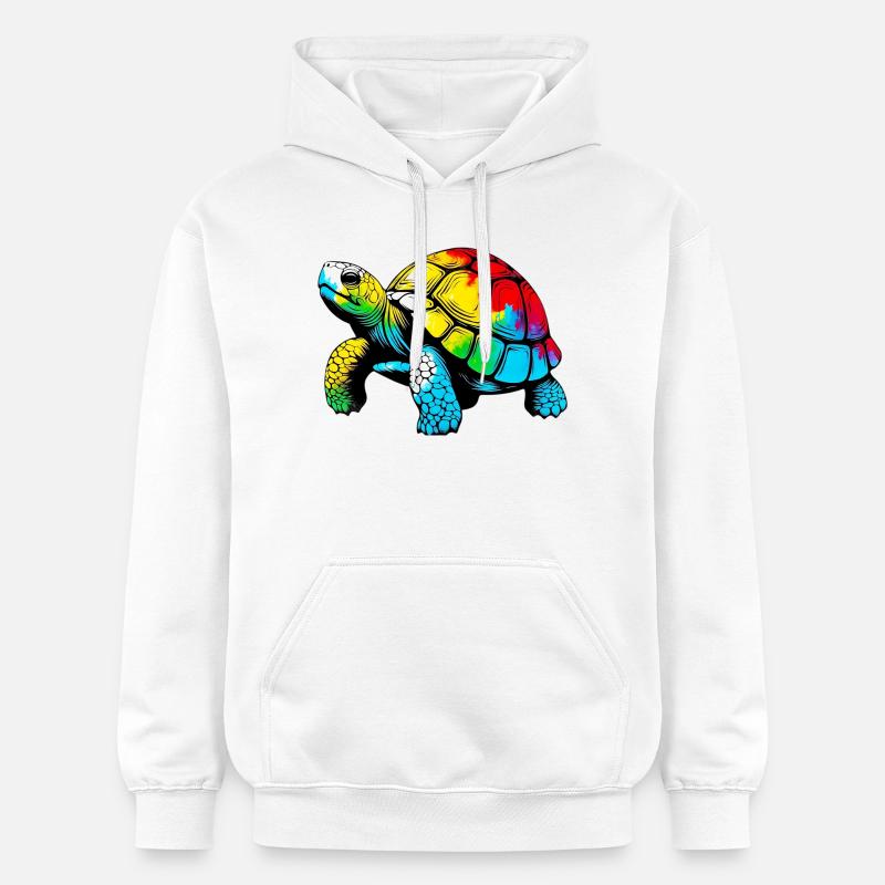 Tortue - Sweat à capuche Softstyle® Gildan Unisexe - blanc