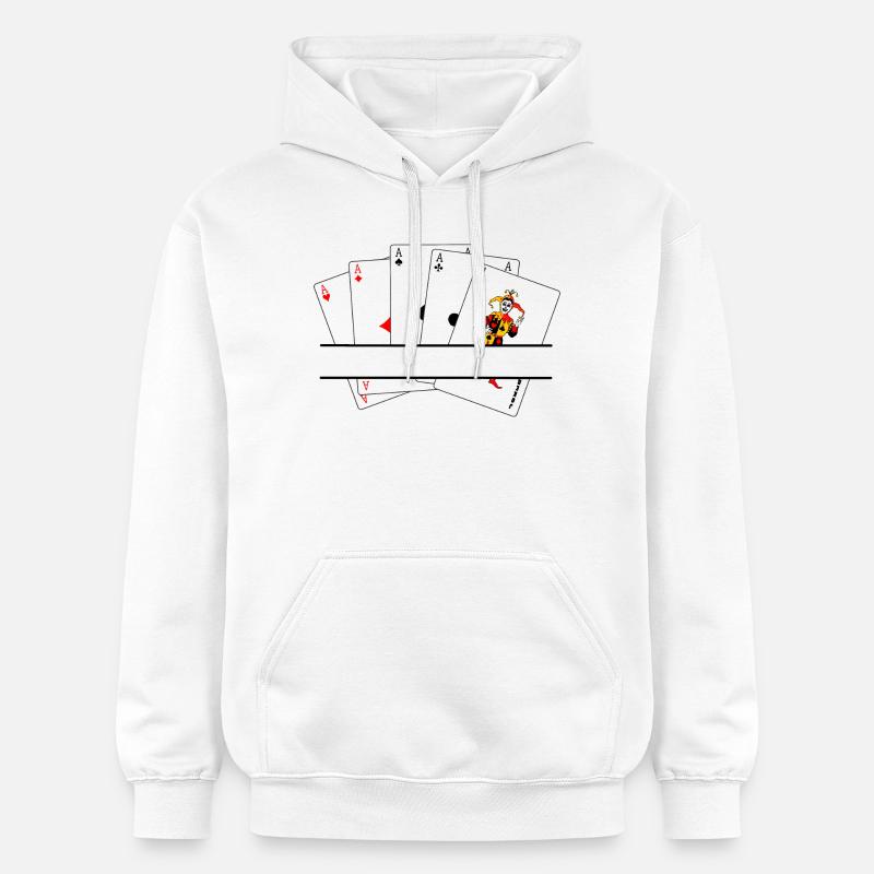 Bannière de texte cinq d’un genre - Sweat à capuche Softstyle® Gildan Unisexe - blanc