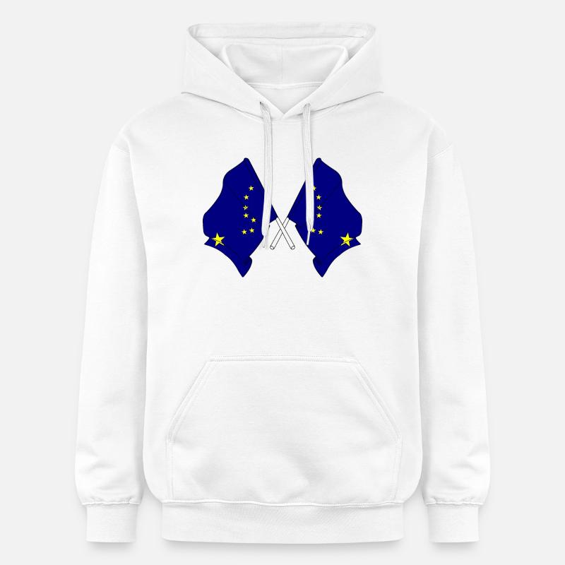 Deux drapeaux Alaska - Sweat à capuche Softstyle® Gildan Unisexe - blanc
