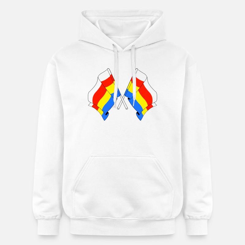 Deux drapeaux Podlaskie - Sweat à capuche Softstyle® Gildan Unisexe - blanc