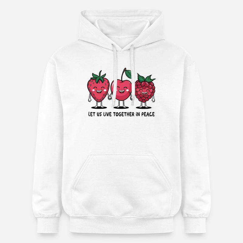 Baies de la paix - Sweat à capuche Softstyle® Gildan Unisexe - blanc