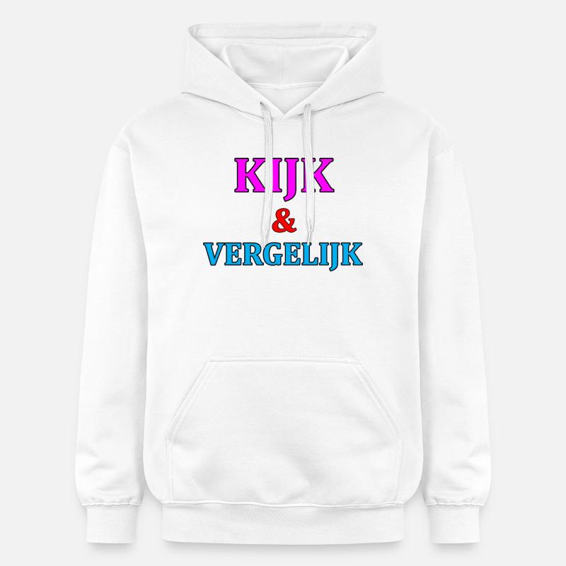 Look & Compare Motivation Imprimer - Sweat à capuche Softstyle® Gildan Unisexe - blanc