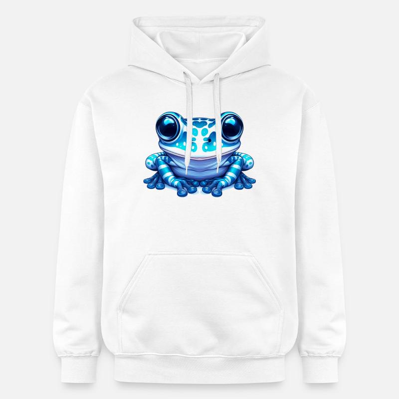 Grenouille - Sweat à capuche Softstyle® Gildan Unisexe - blanc