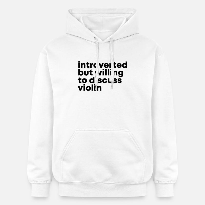 violon - Sweat à capuche Softstyle® Gildan Unisexe - blanc
