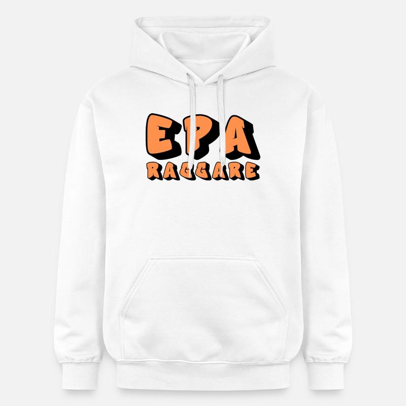 Epa Raggare Graffiti - Gildan luvtröja unisex Softstyle® Midweight - vit