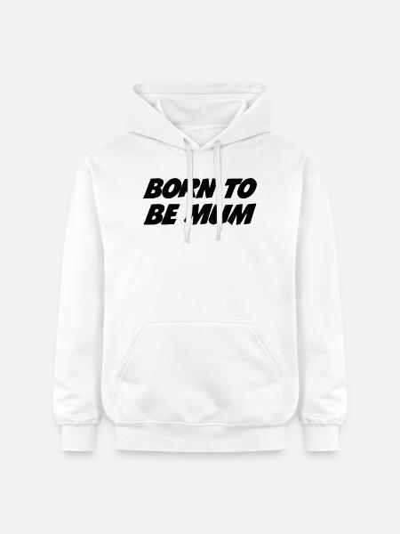 Née pour être Maman - Sweat à capuche Softstyle® Gildan Unisexe - blanc