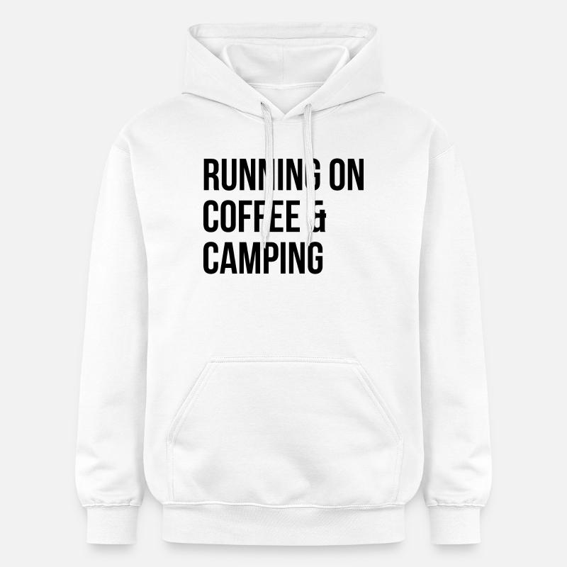 Camping - Sweat à capuche Softstyle® Gildan Unisexe - blanc