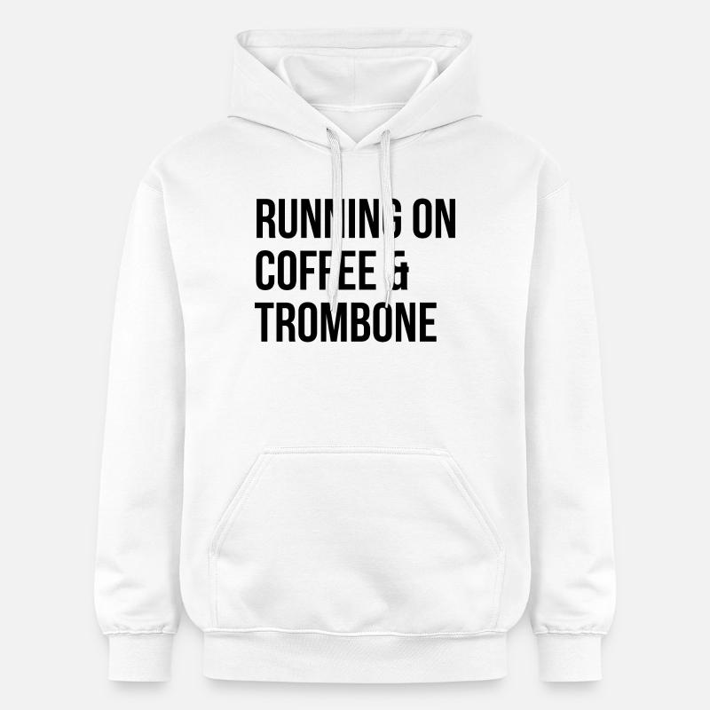 trombone - Sweat à capuche Softstyle® Gildan Unisexe - blanc