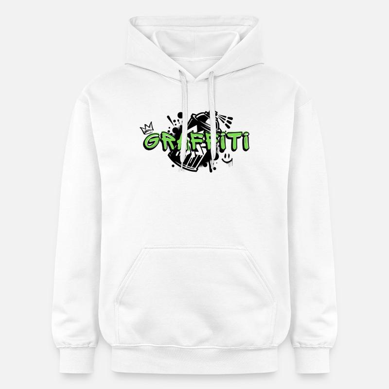 Graffiti - Sweat à capuche Softstyle® Gildan Unisexe - blanc