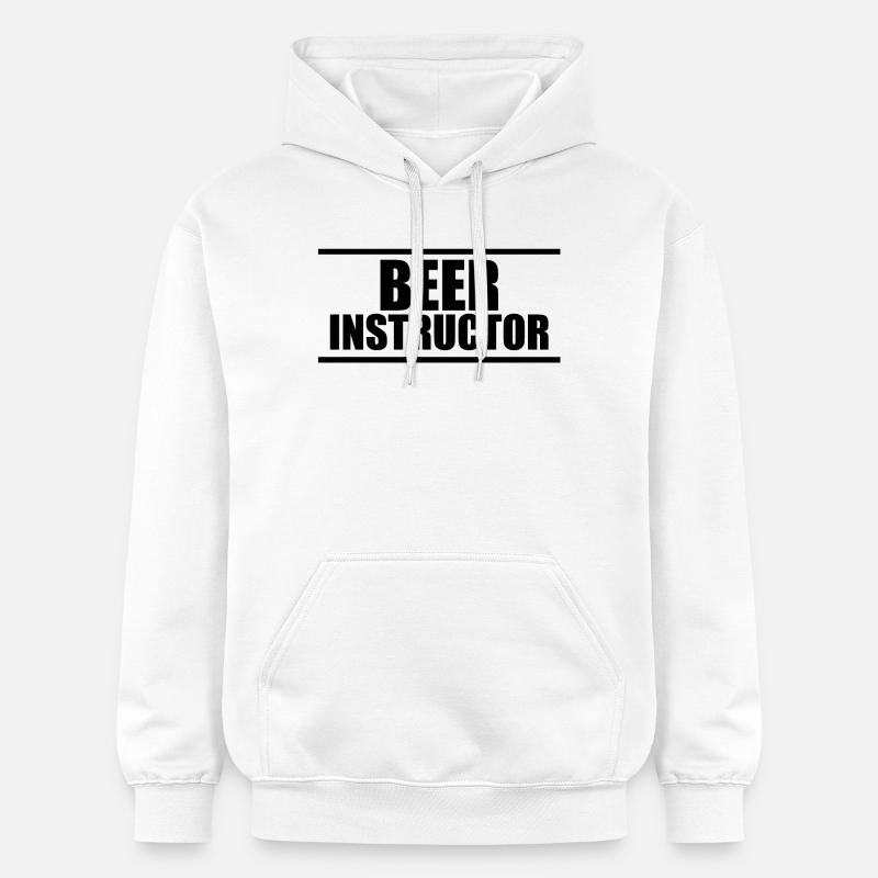 Beer Instructor B - Sweat à capuche Softstyle® Gildan Unisexe - blanc