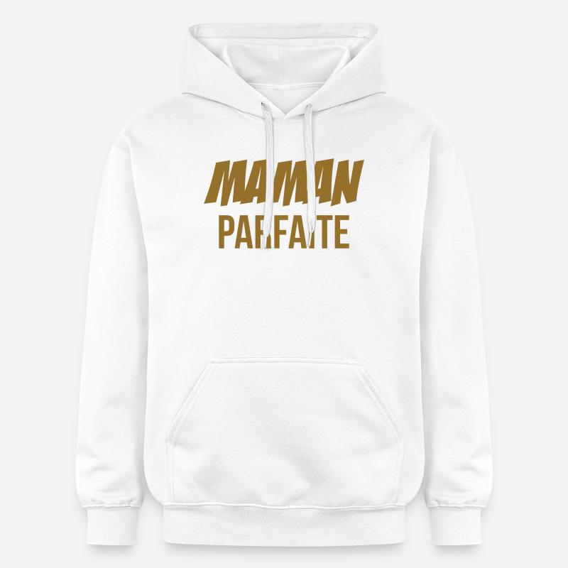 Maman parfaite - Sweat à capuche Softstyle® Gildan Unisexe - blanc
