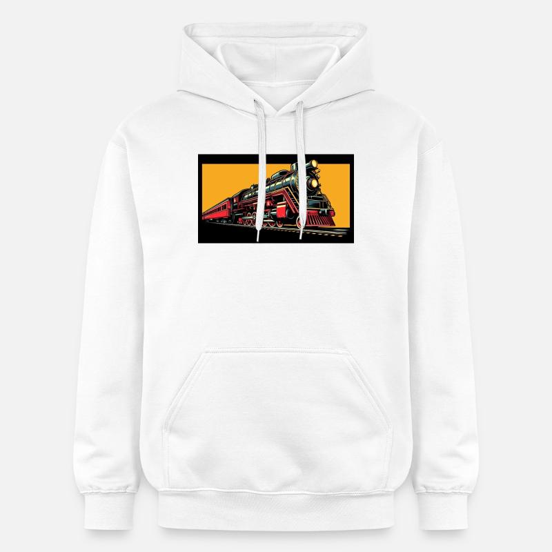 Train 1 3 - Sweat à capuche Softstyle® Gildan Unisexe - blanc