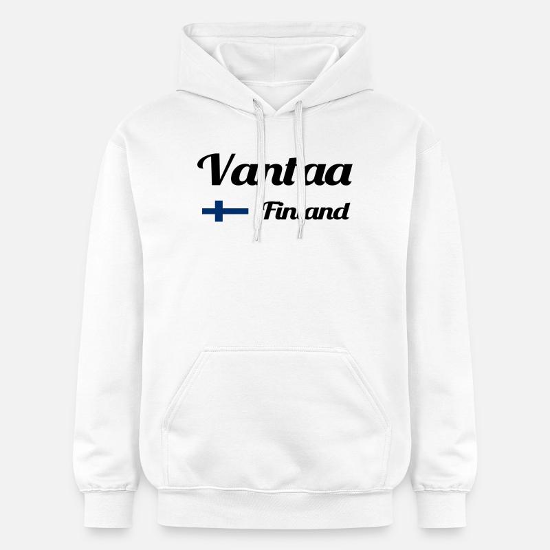 Vantaa Finlande Imprimer - Sweat à capuche Softstyle® Gildan Unisexe - blanc