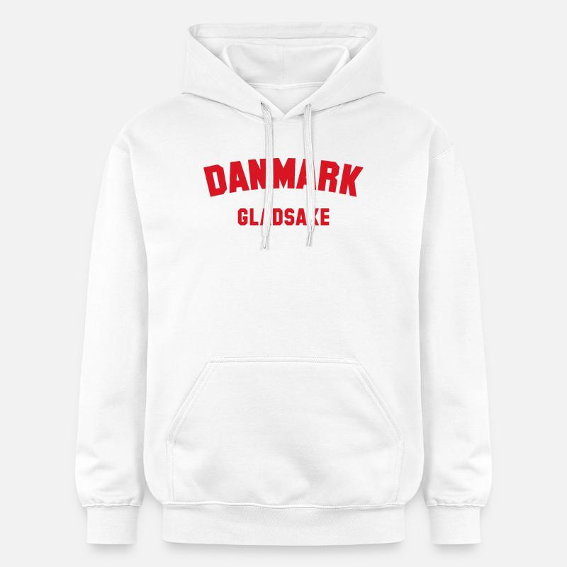 GLADSAXE Danmark Danemark - Sweat à capuche Softstyle® Gildan Unisexe - blanc
