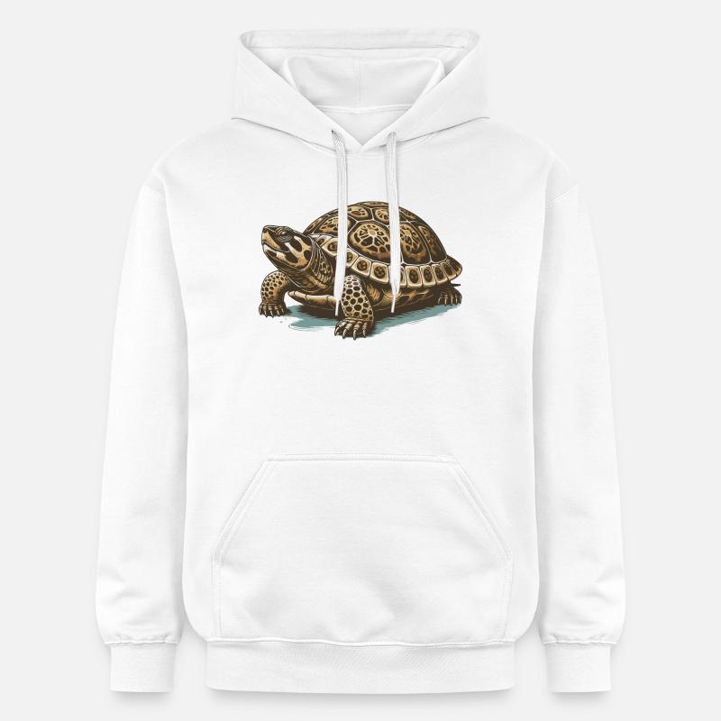 Tortue - Sweat à capuche Softstyle® Gildan Unisexe - blanc