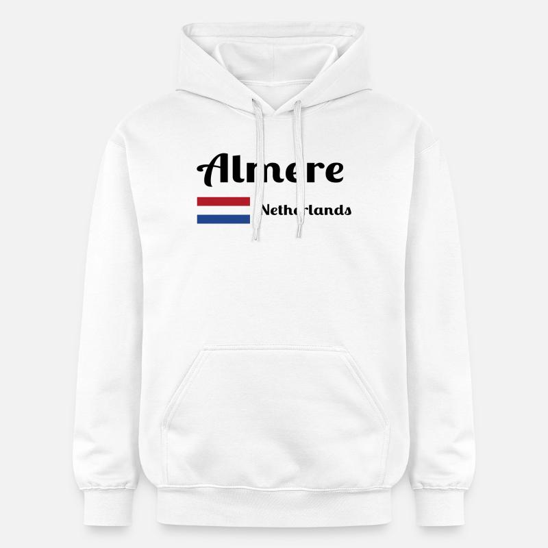 Almere Pays-Bas - Imprimés élégants - Sweat à capuche Softstyle® Gildan Unisexe - blanc