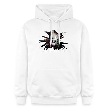 Ratte Tic Tac Toe Normal-Langweilig - Gildan Unisex Softstyle® Midweight Hoodie - Weiß - Vorne - Liana (172cm) & Jaron (178cm)