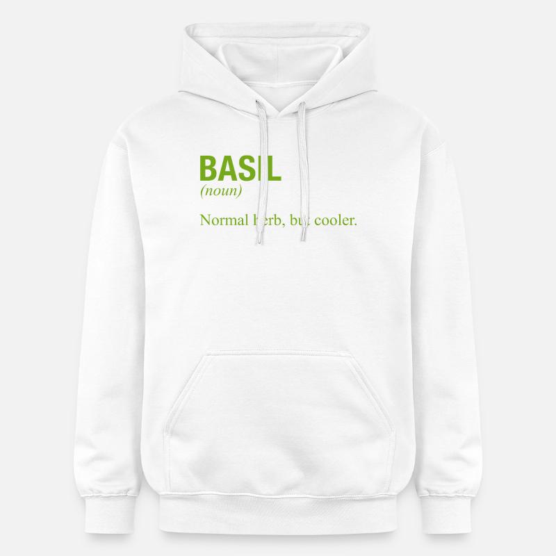 BASILIC Basilikum - Sweat à capuche Softstyle® Gildan Unisexe - blanc
