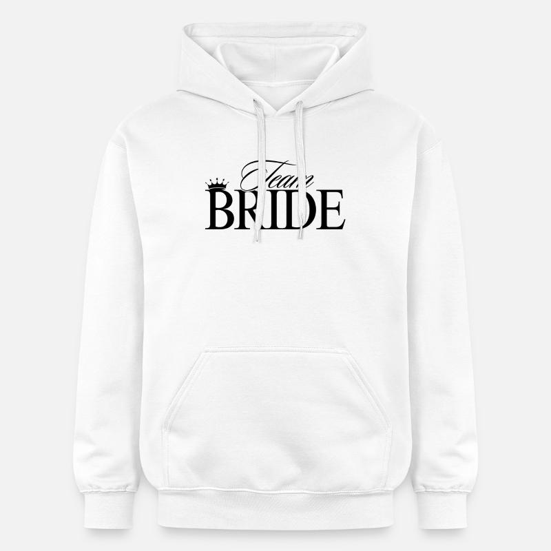 L’équipe de la mariée ! Personnalisable - Sweat à capuche Softstyle® Gildan Unisexe - blanc