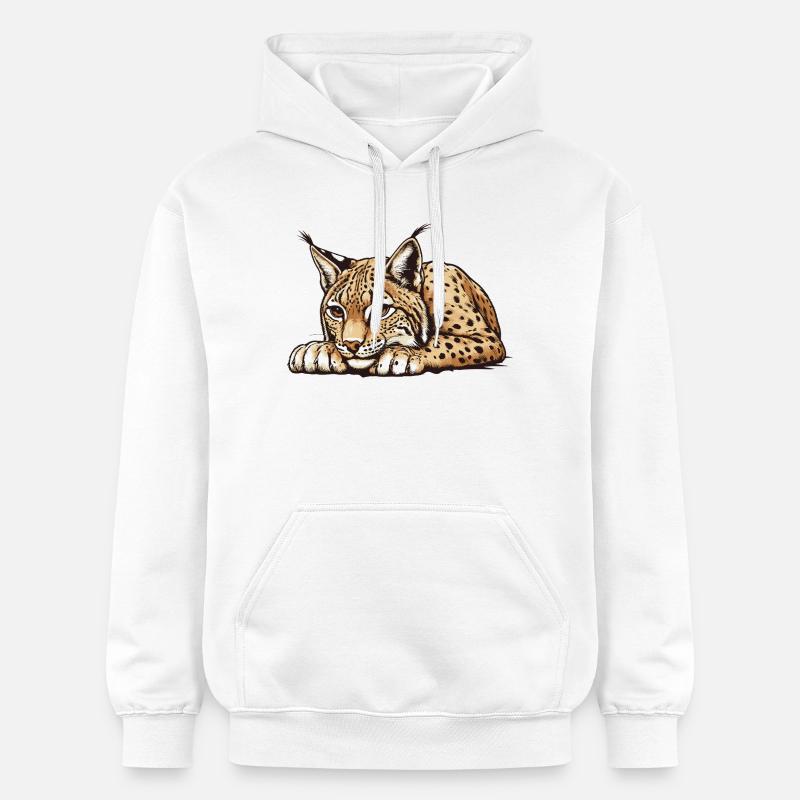 Lynx - Sweat à capuche Softstyle® Gildan Unisexe - blanc