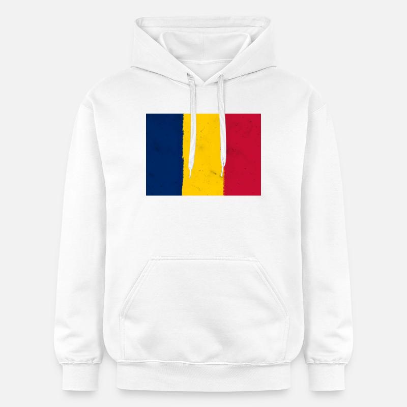 Drapeau du Tchad - Sweat à capuche Softstyle® Gildan Unisexe - blanc