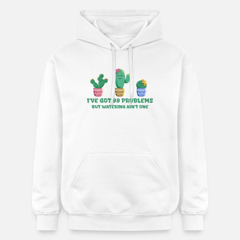 Cactus mignon sans problèmes - Sweat à capuche Softstyle® Gildan Unisexe - blanc