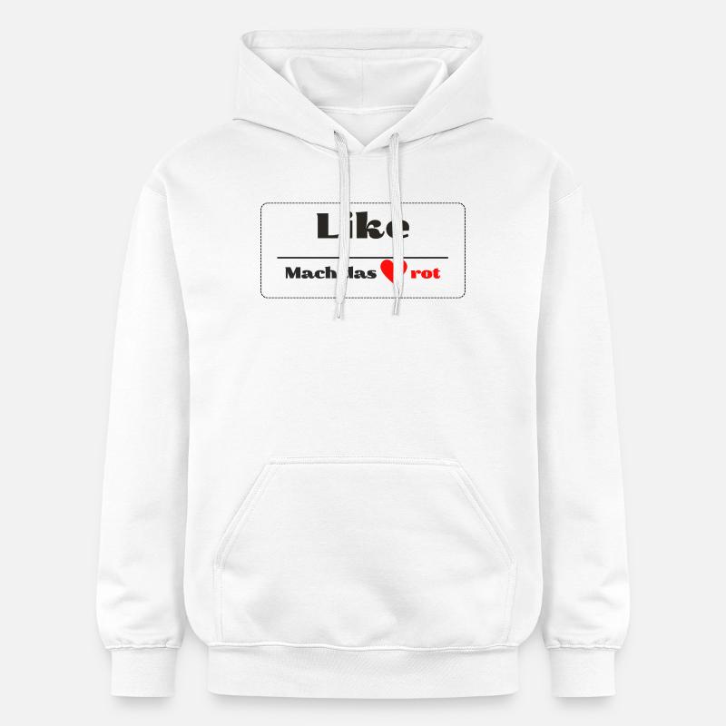 Comme rendre le cœur rouge - Sweat à capuche Softstyle® Gildan Unisexe - blanc