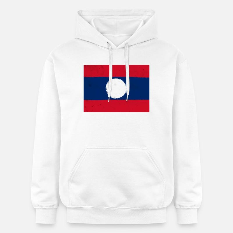 Drapeau du Laos - Sweat à capuche Softstyle® Gildan Unisexe - blanc