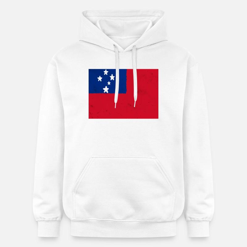 Drapeau des Samoa - Sweat à capuche Softstyle® Gildan Unisexe - blanc