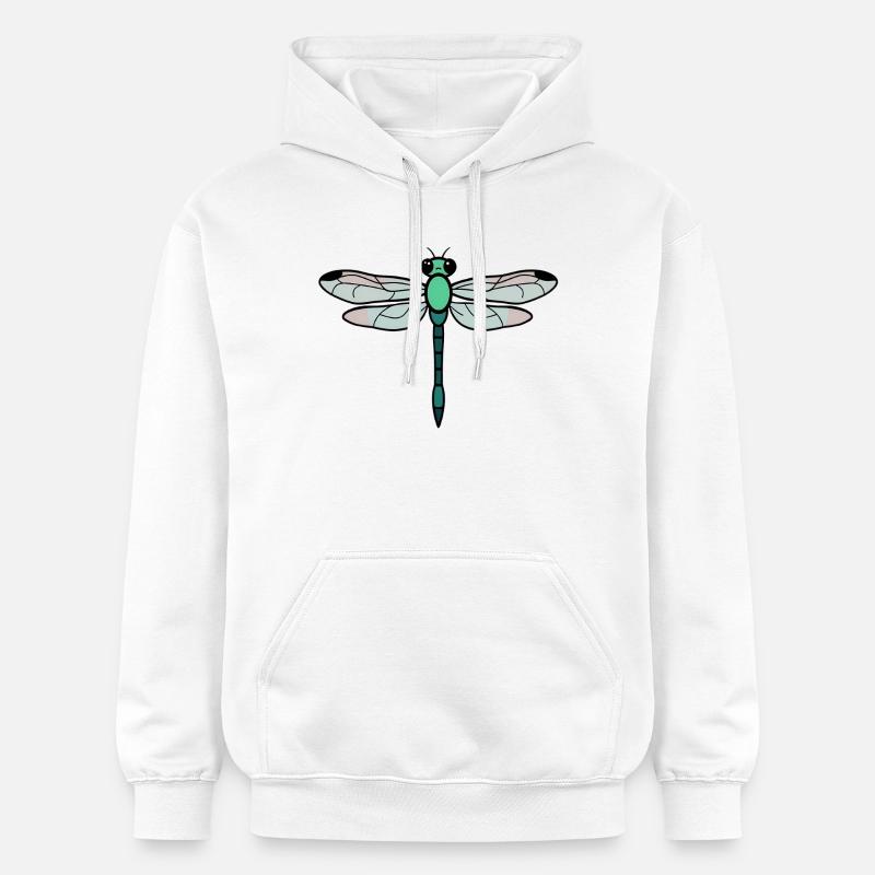 Libellule - Sweat à capuche Softstyle® Gildan Unisexe - blanc