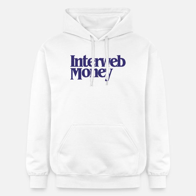 InterwebMoney - Sweat à capuche Softstyle® Gildan Unisexe - blanc