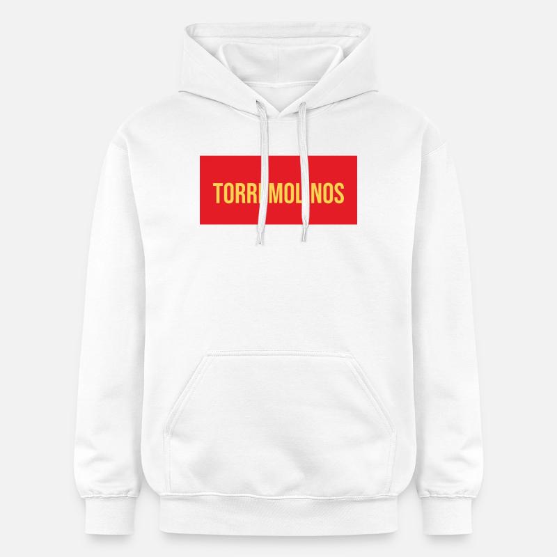 Torremolinos Coastal Bold Text Design - Sweat à capuche Softstyle® Gildan Unisexe - blanc
