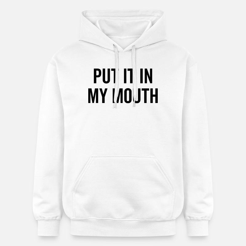 Mets-le dans ma bouche - Sweat à capuche Softstyle® Gildan Unisexe - blanc