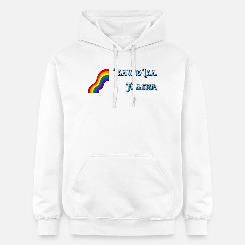 Je suis ce que je suis - Sweat à capuche Softstyle® Gildan Unisexe - blanc