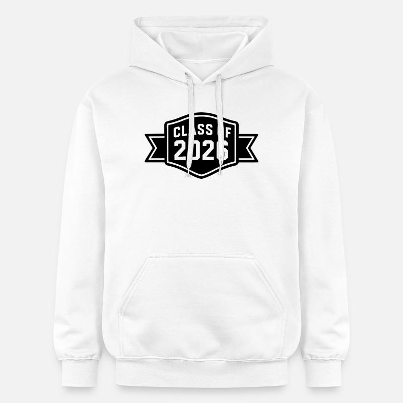 Classe de 2026 - Sweat à capuche Softstyle® Gildan Unisexe - blanc