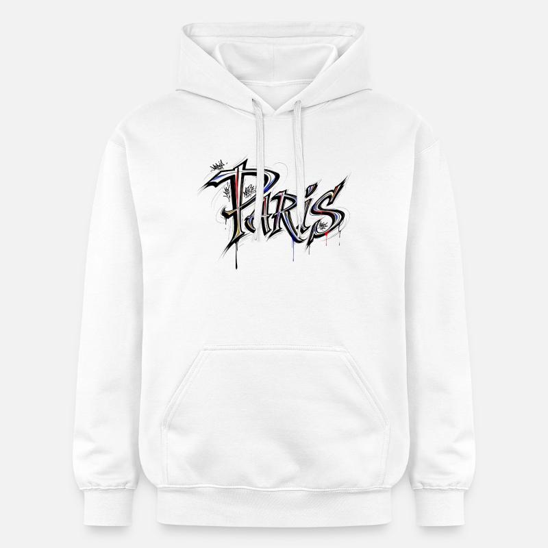 Paris - Sweat à capuche Softstyle® Gildan Unisexe - blanc