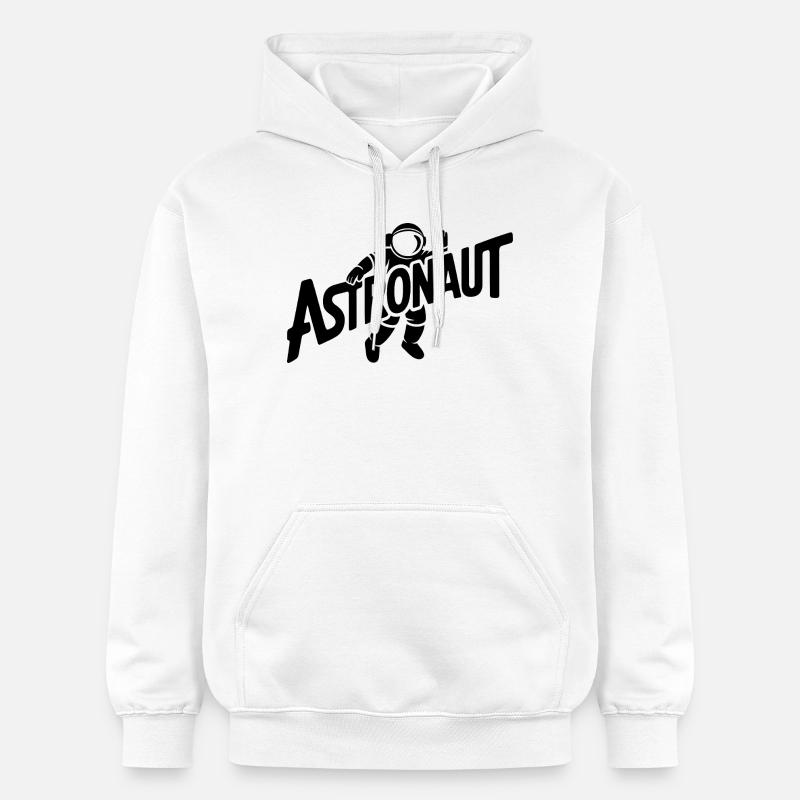 Astronaute - Cool Astonomy Logo - Sweat à capuche Softstyle® Gildan Unisexe - blanc