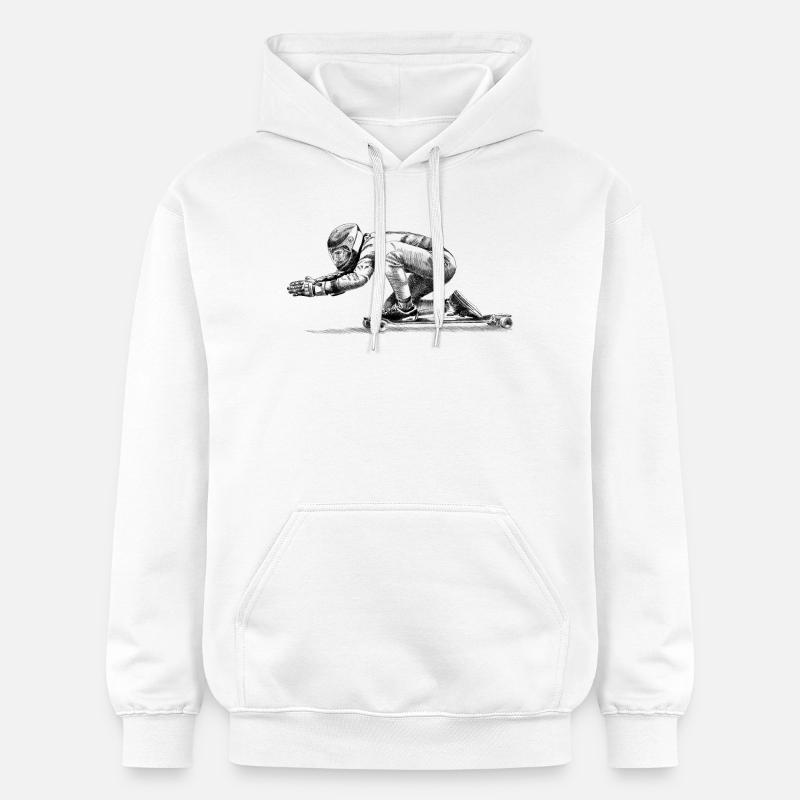 Longboard - Sweat à capuche Softstyle® Gildan Unisexe - blanc