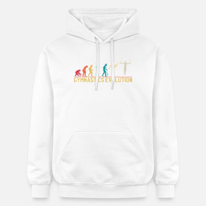 T-shirt graphique Gymnastics Evolution - Sweat à capuche Softstyle® Gildan Unisexe - blanc